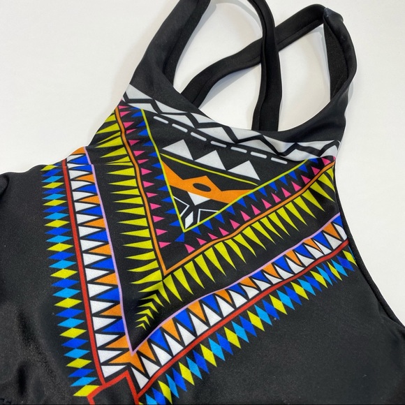 Bikini top tribal print crossback - Picture 2 of 4